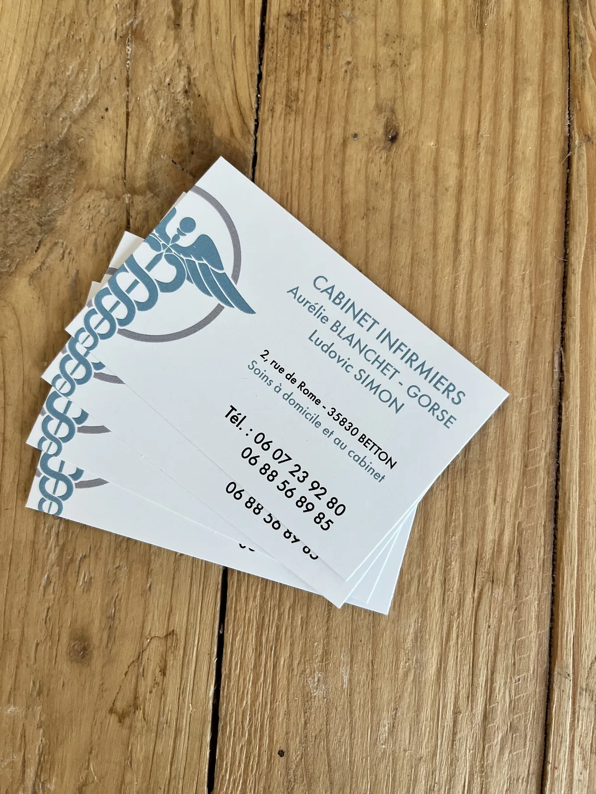 Carte de visite cabinet infirmiers Rennes