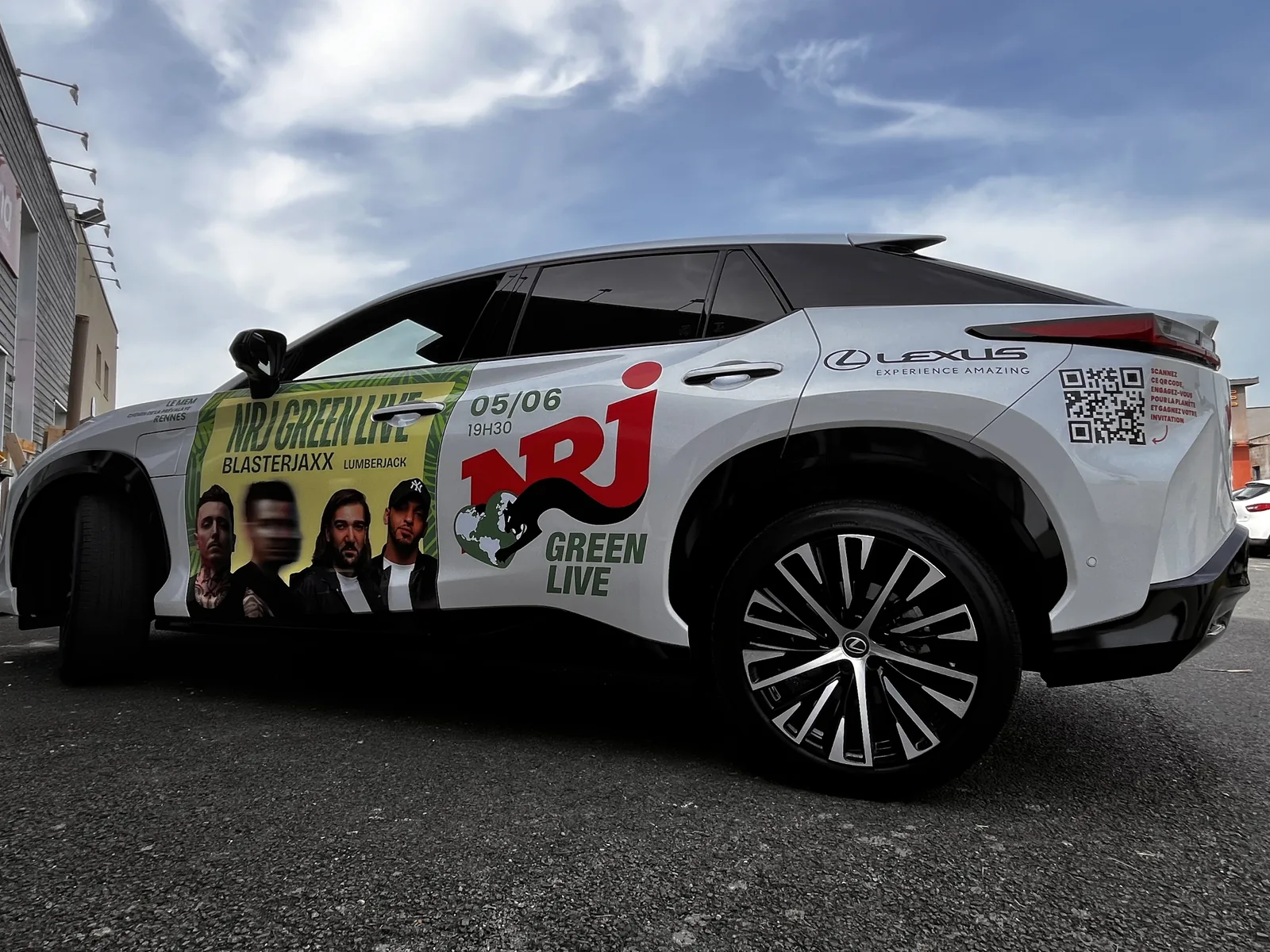 Covering total intégral véhicule NRJ Rennes