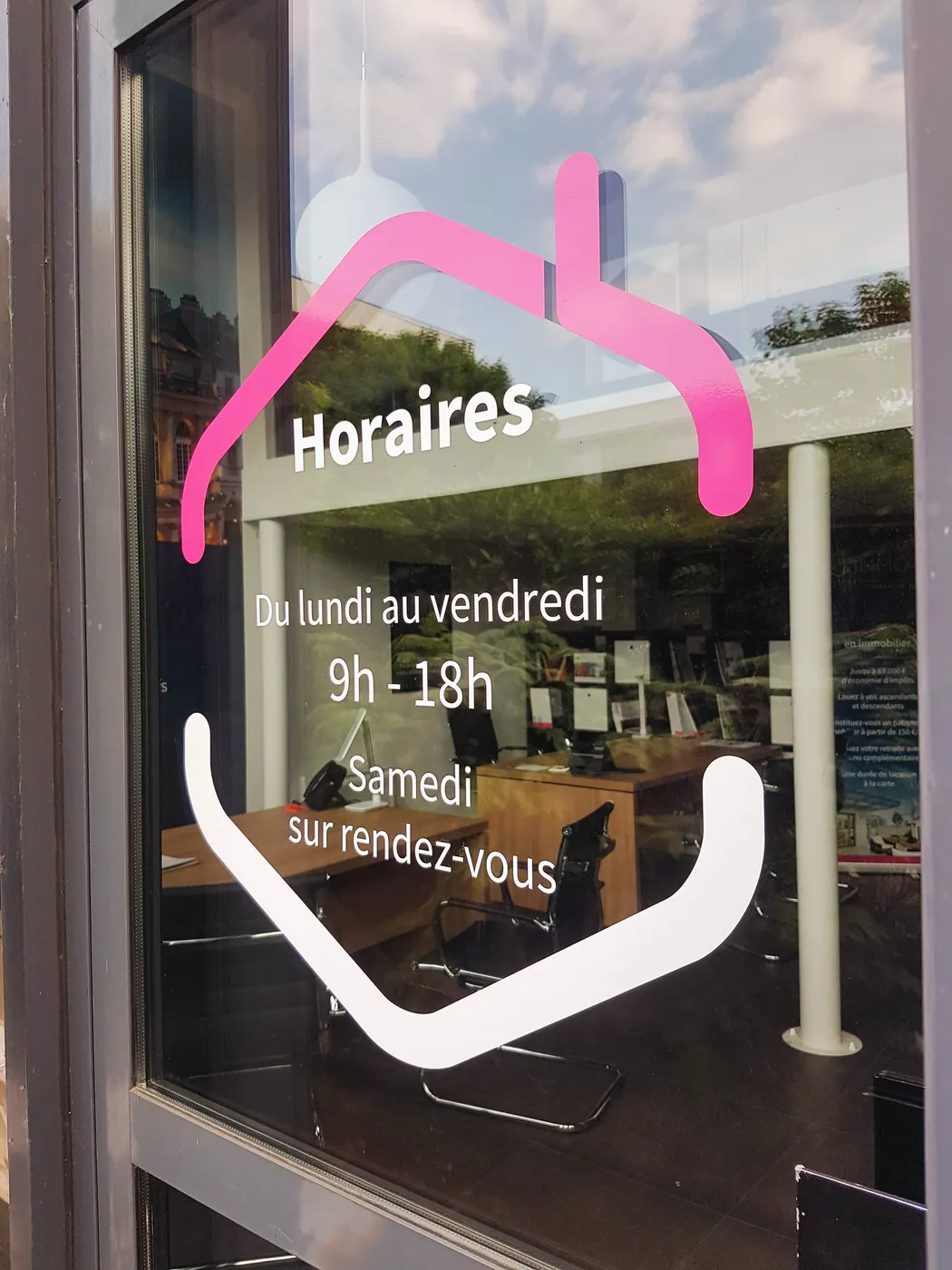 Logo agence immobilière vitrine Rennes