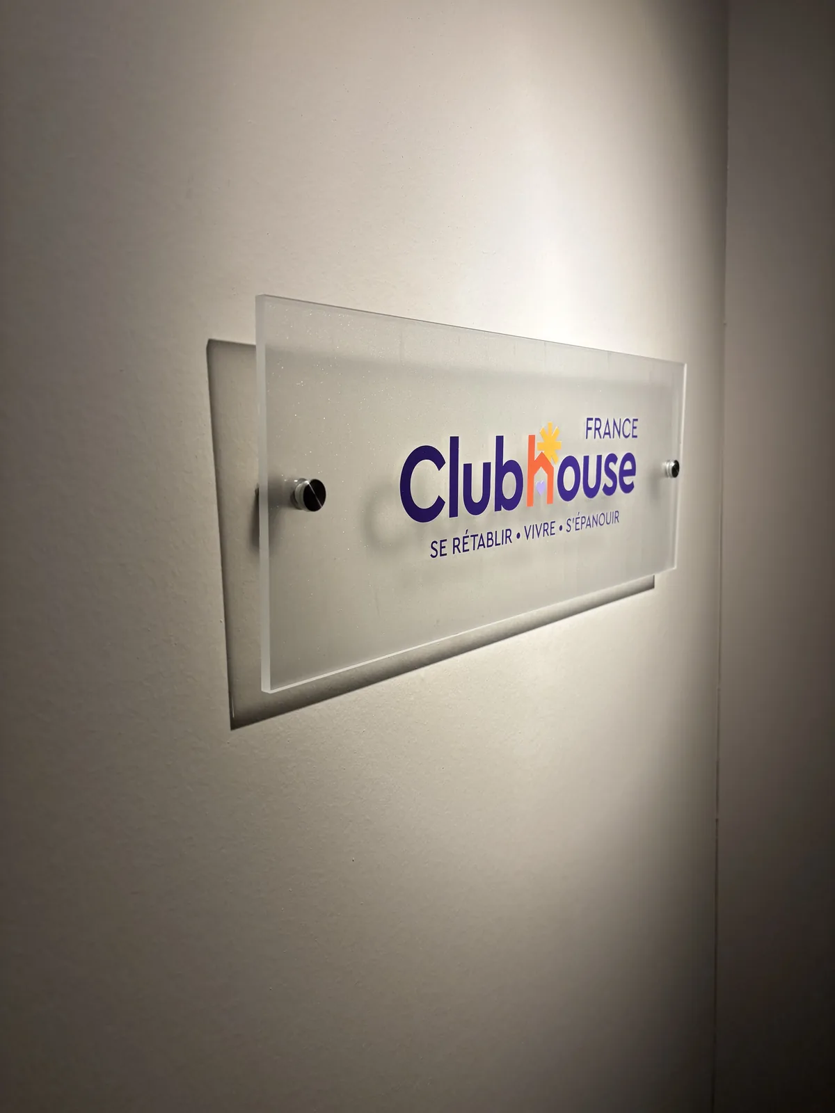Plaque de porte de bureau Clubhouse, vue 2