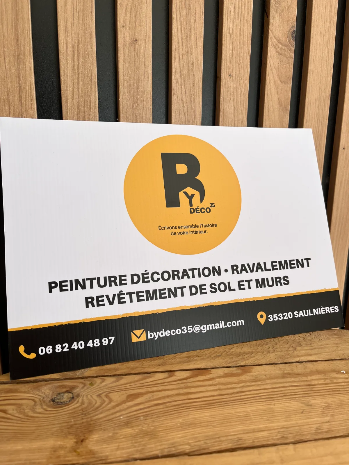 Panneau de chantier — Atelier Visible Rennes